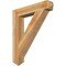 Ekena Millwork Traditional Arts & Crafts Rough Sawn Bracket, Western Red Cedar, 6"W x 36"D x 42"H BKT06X36X42TRA03RWR - alternate 1